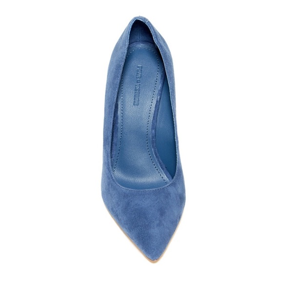 LAST DAY Firm Ocean Blue Suede Pump - Picture 3 of 3
