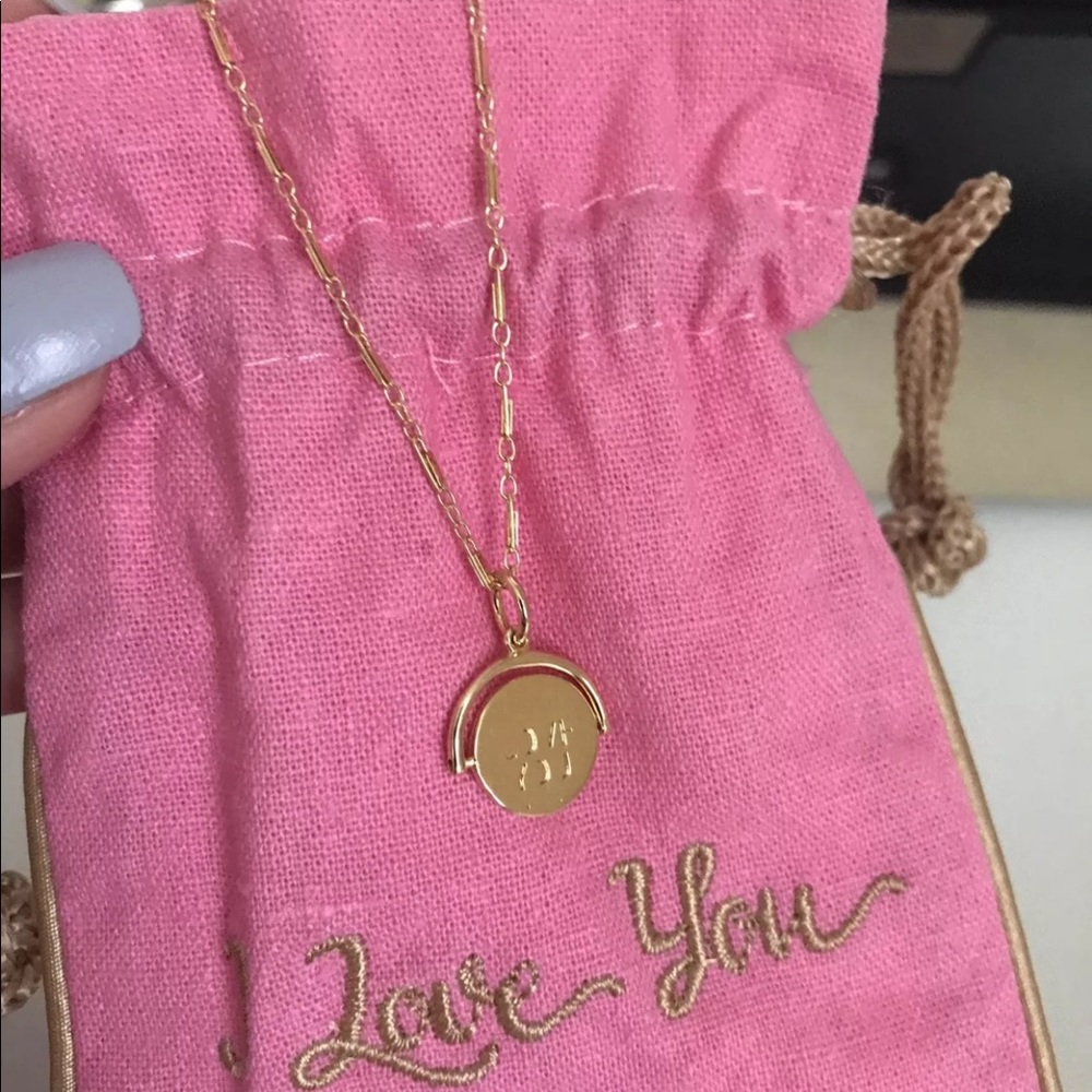 I LOVE YOU Spinning Necklace