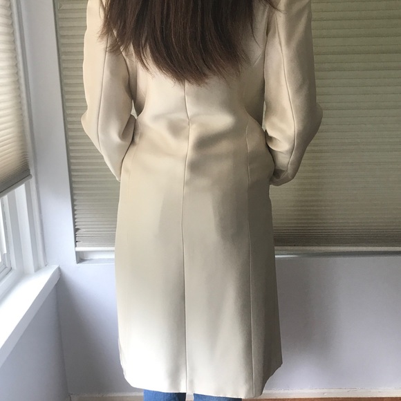 Classic Ann Taylor Silk Overcoat - Picture 6 of 8