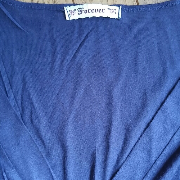 ♦ 3 for $15 Navy Deep V Top - Picture 2 of 5