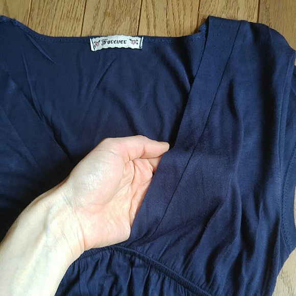 ♦ 3 for $15 Navy Deep V Top - Picture 4 of 5