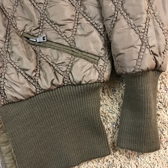Just Design Brown Quilted Puffer Coat - Picture 7 of 13