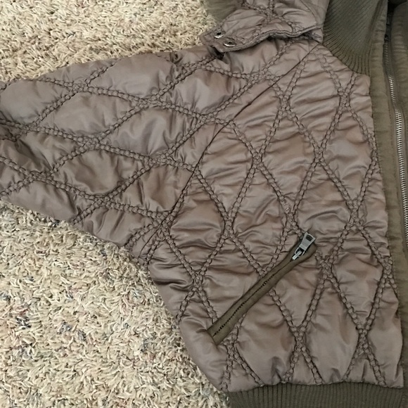 Just Design Brown Quilted Puffer Coat - Picture 12 of 13