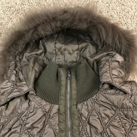 Just Design Brown Quilted Puffer Coat - Picture 8 of 13