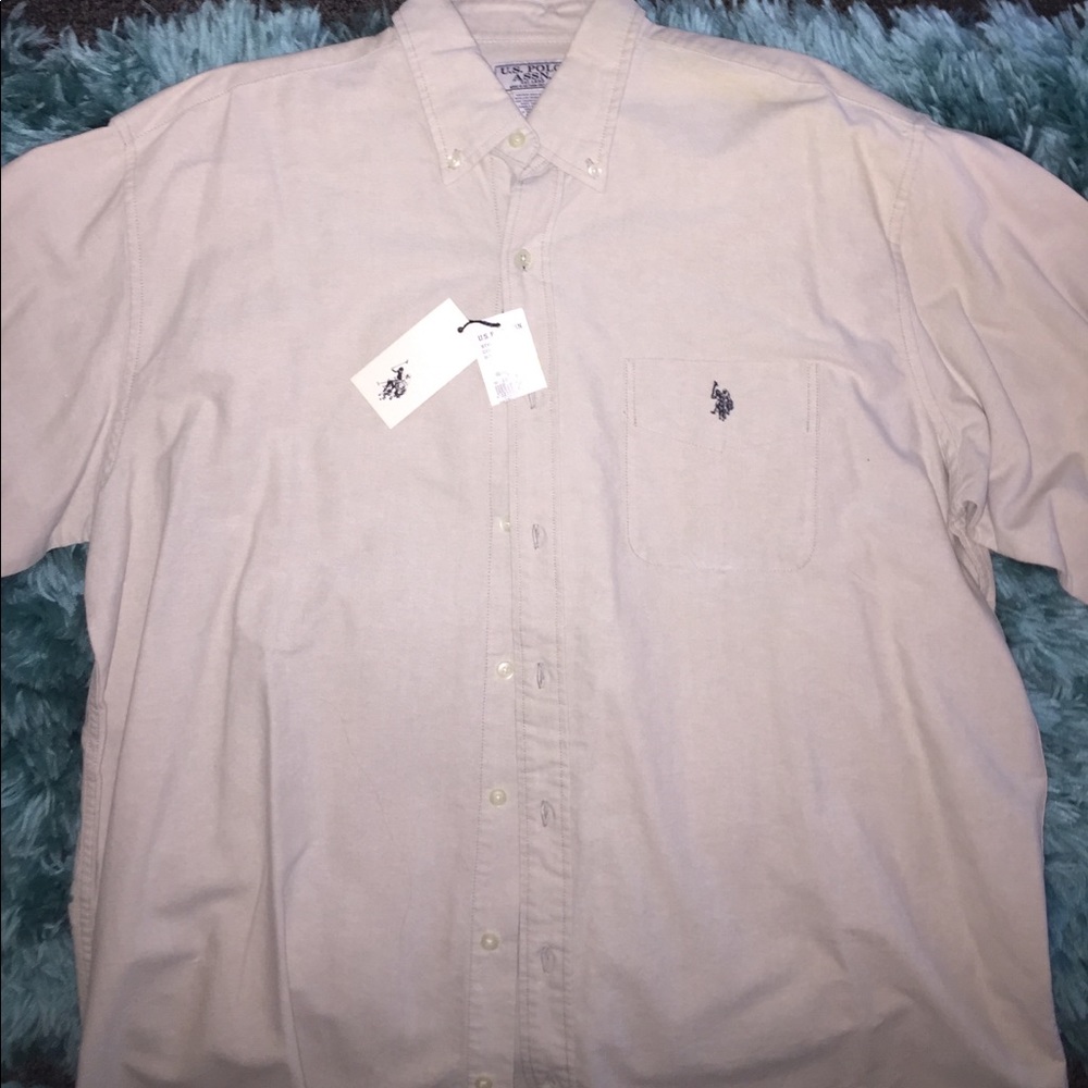 NWT Mens Button Down Polo Shirt