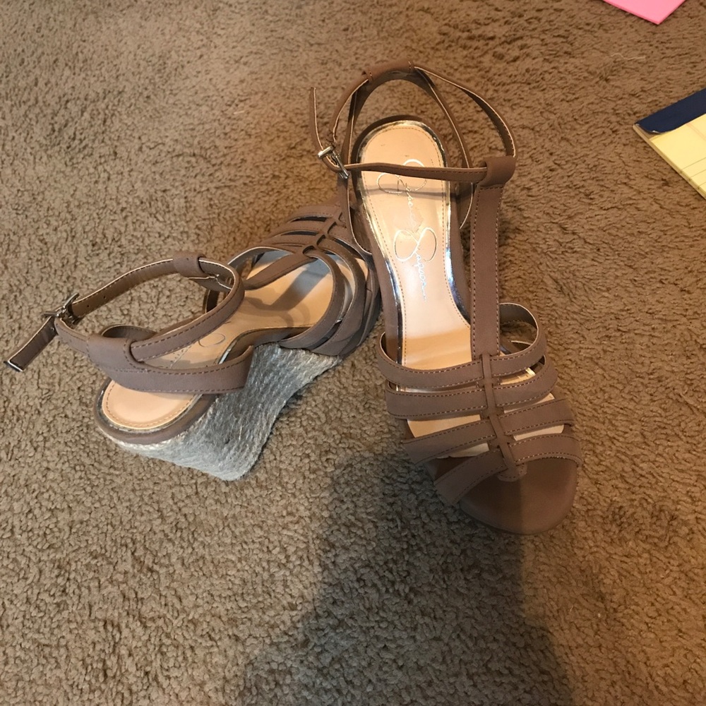 Jessica Simpson wedges. Never worn
