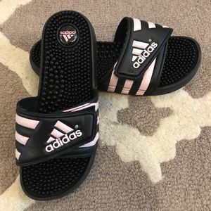 ‼️WEEKEND SALE‼️Black and Pink Adidas Sandals