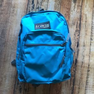 NWOT Aqua Blue Trans Jansport Backpack