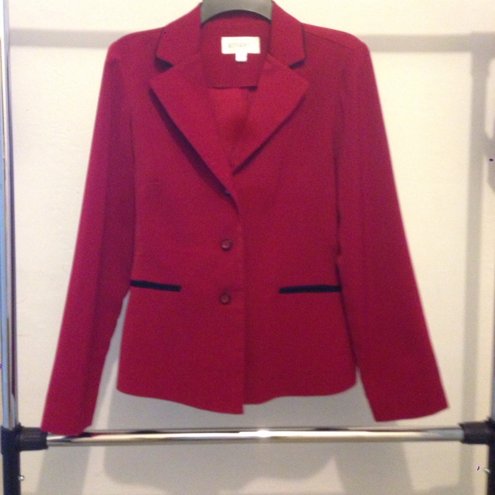 New without tags red/black blazer