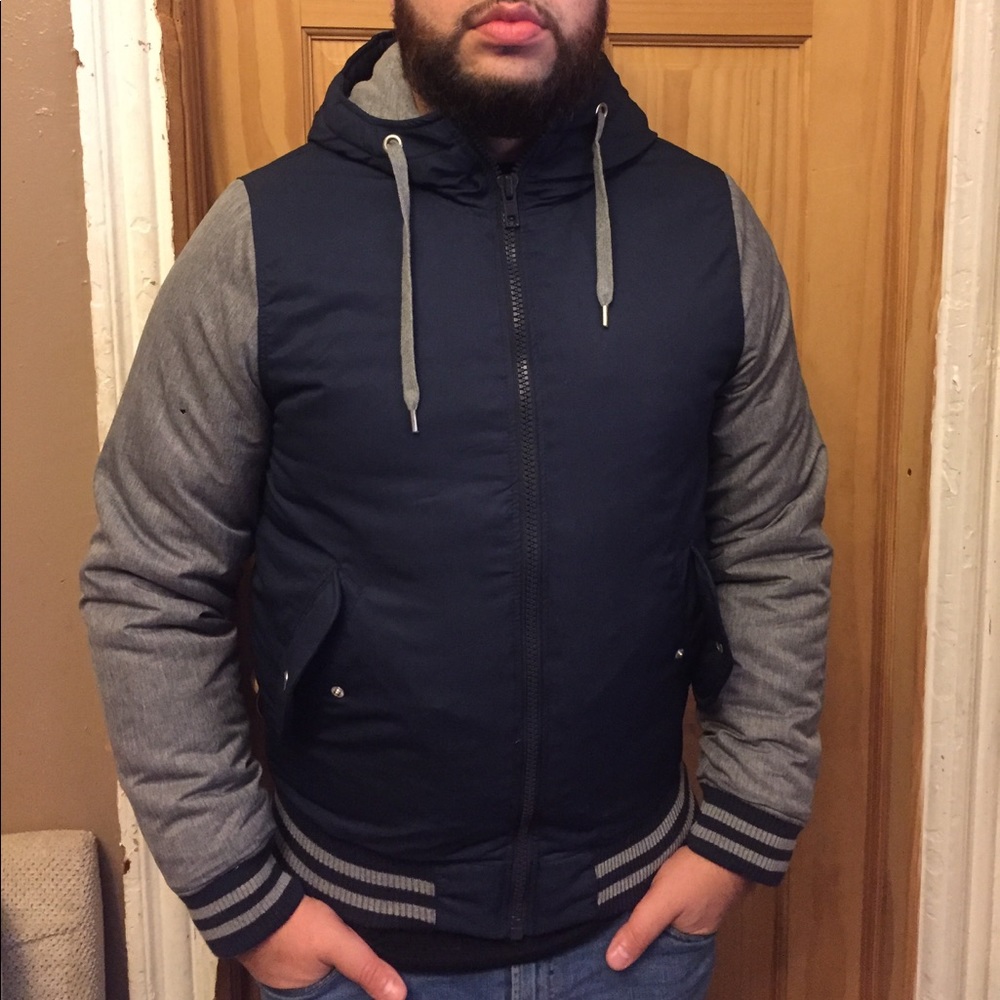 H&M HOODIE BOMBER-LIKE JACKET