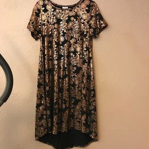 👗Elegant Carly,Med, Black with Copper Pattern🎉
