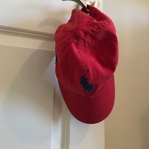 Red Polo Hat with Big Pony Design 🐎❤️
