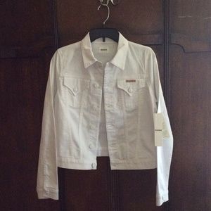 White Hudson Jean Jacket Size MD