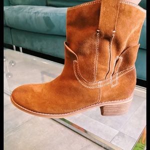 Jeffrey Campbell Tan Suede Booties
