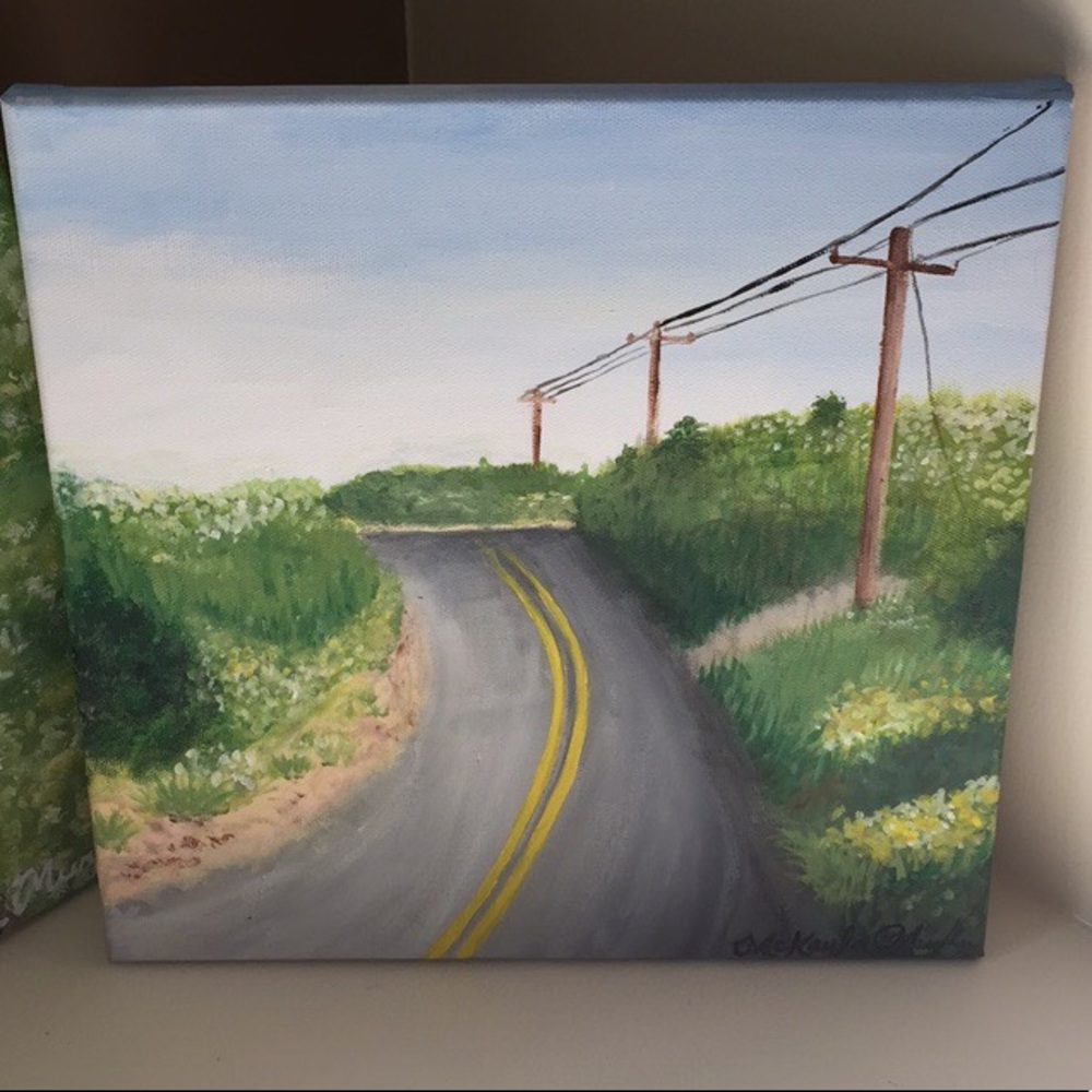 Road pathway handmade painting!