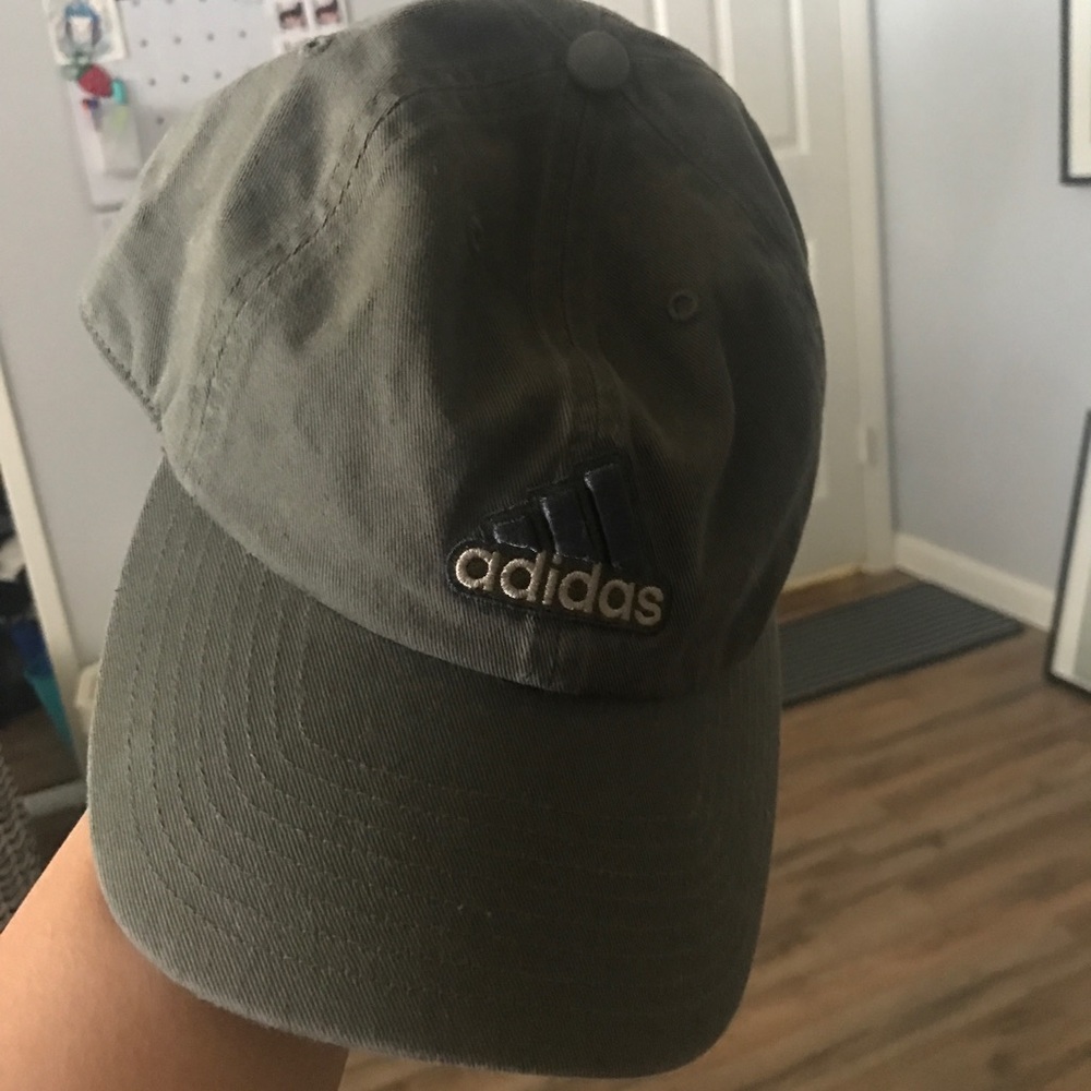 Olive Green Adidas Dad Baseball Cap