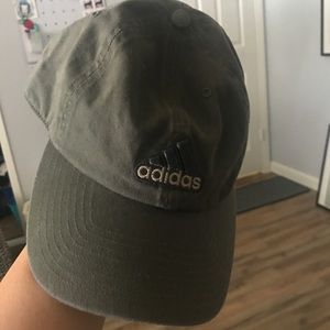 Olive Green Adidas Dad Baseball Cap
