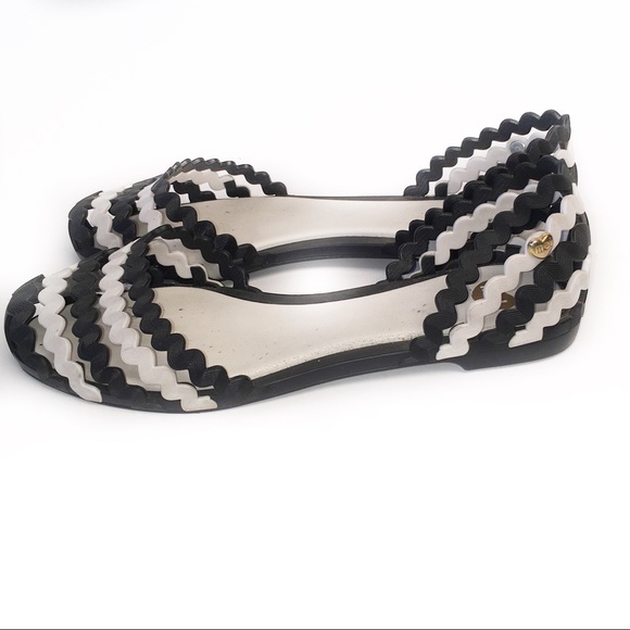melissa black flats