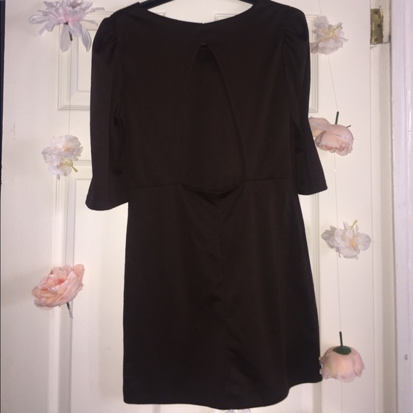 Brown open back mini dress - Picture 3 of 5