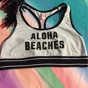 Pink Victoria's Secret sports bra