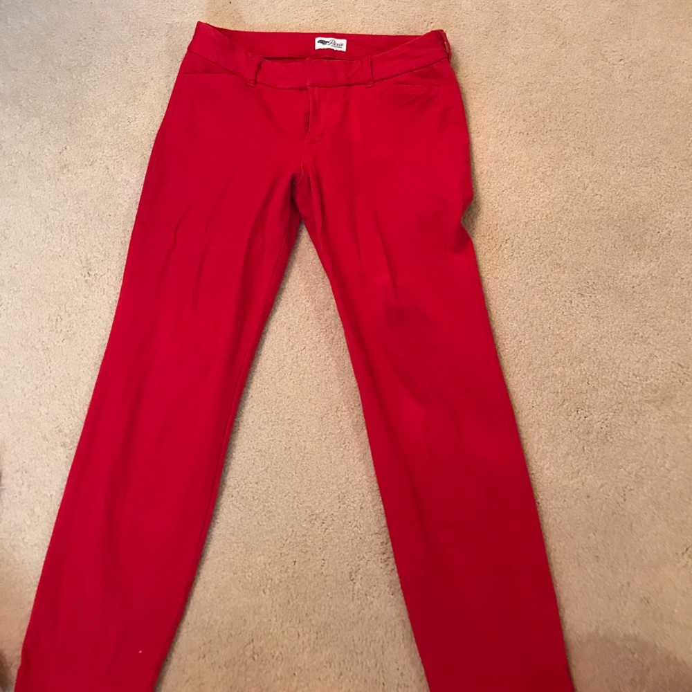 Red pixie style pants