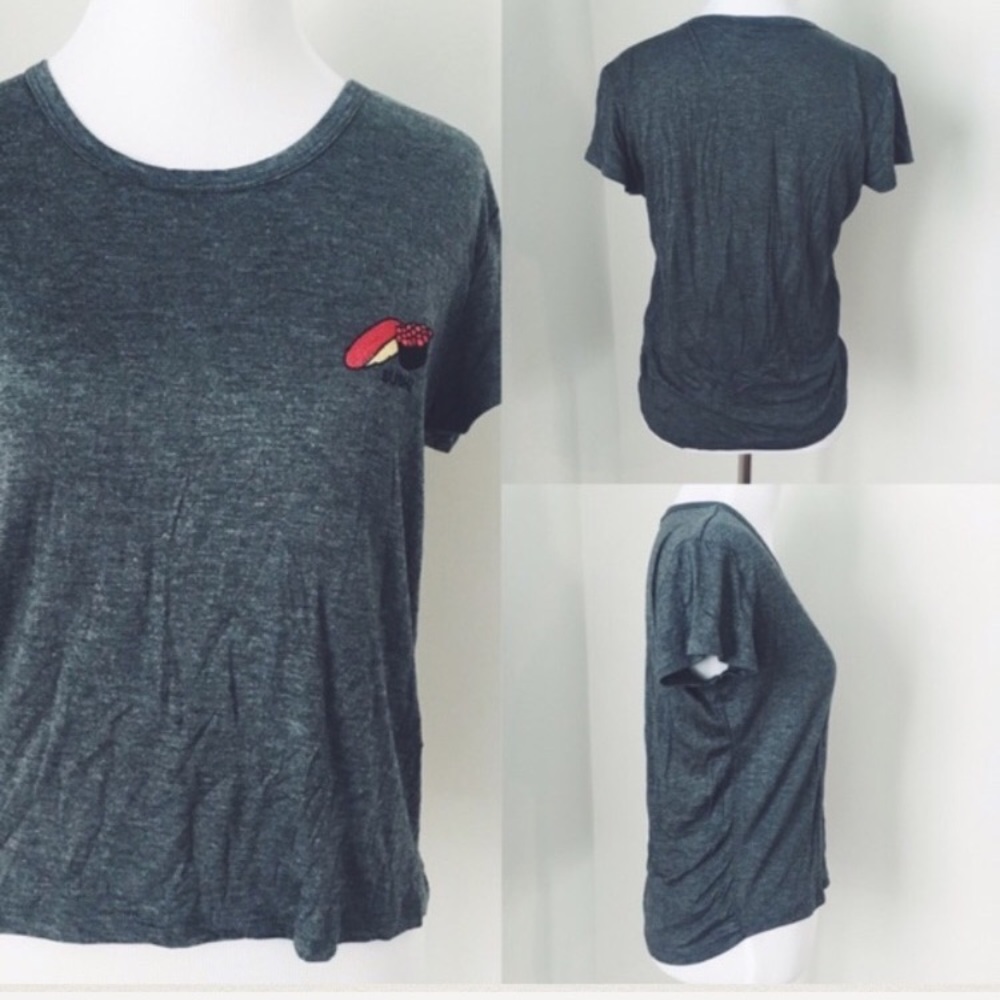 1 small left ⭐️⚪️SUSHI NITE PATCH TEE - Picture 3 of 7