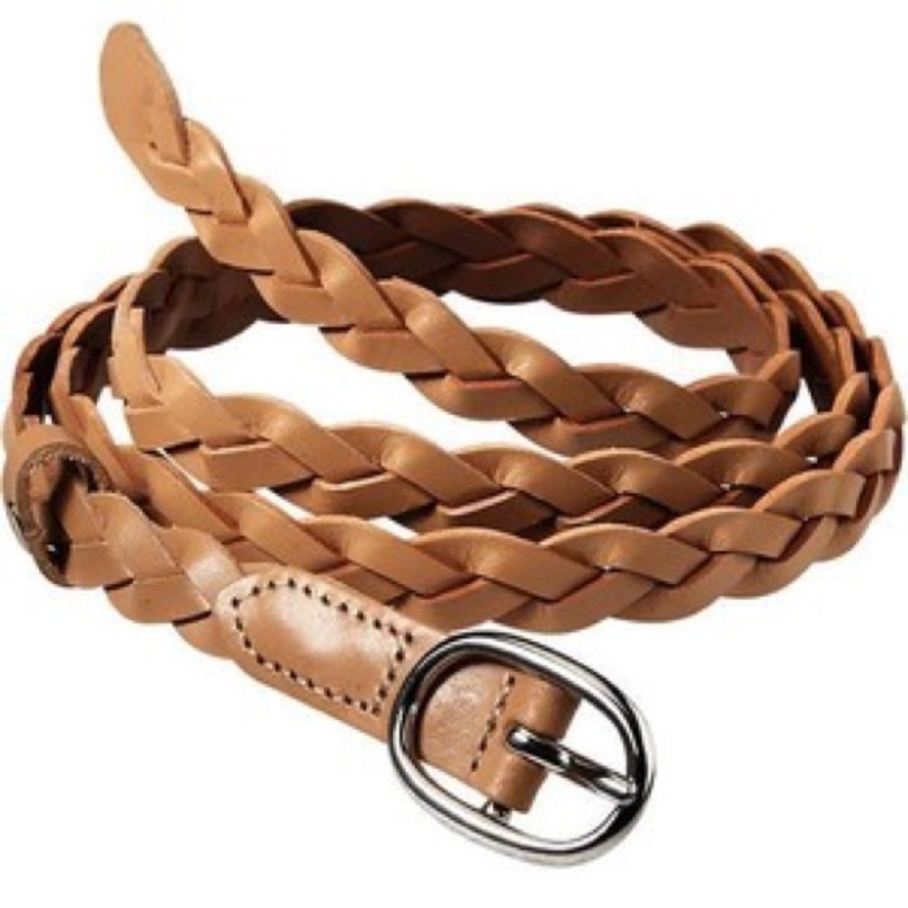 Brown skinny belt