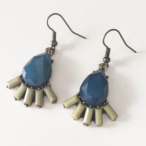 Teal & Olive Earrings