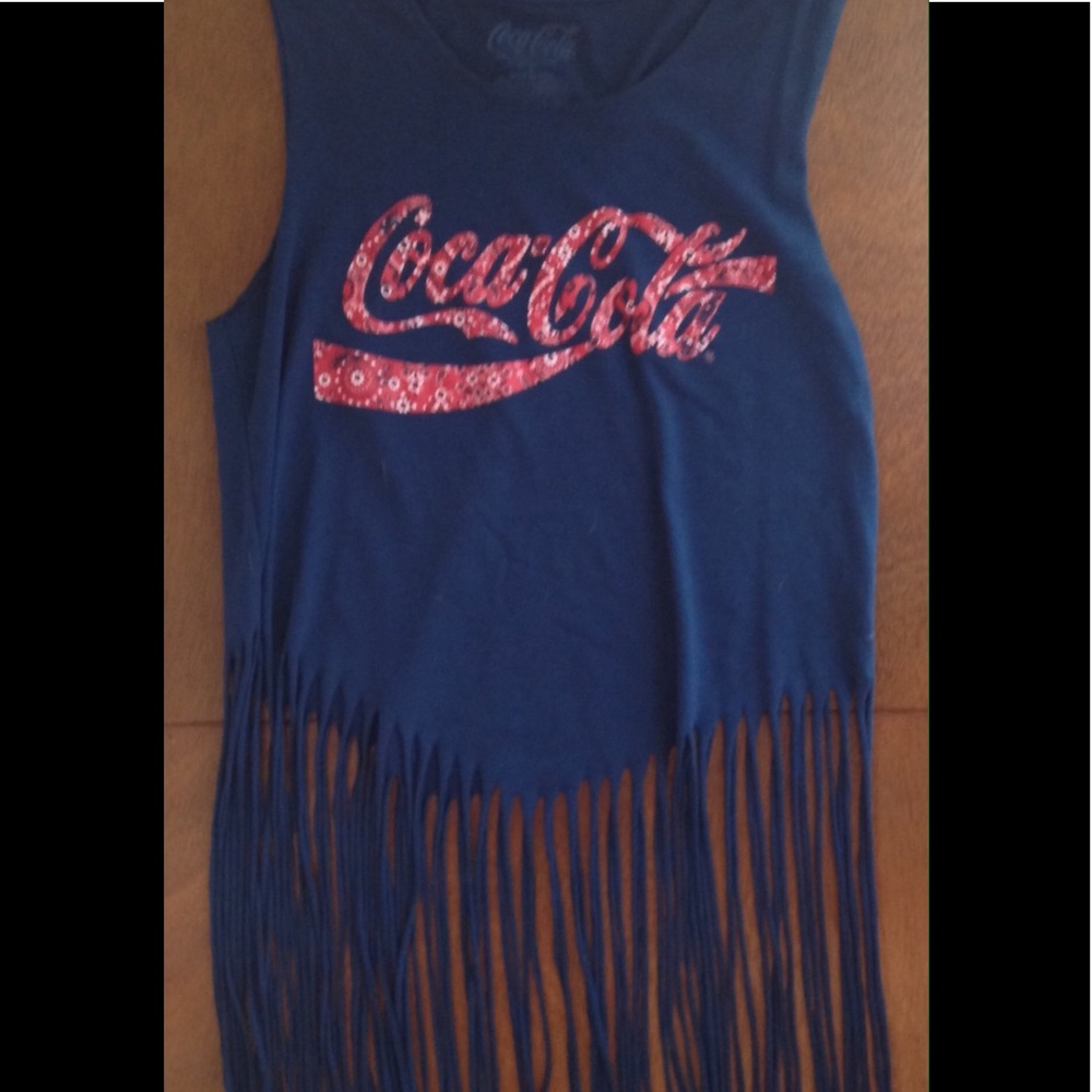 Coca Cola Tassle Crop Top