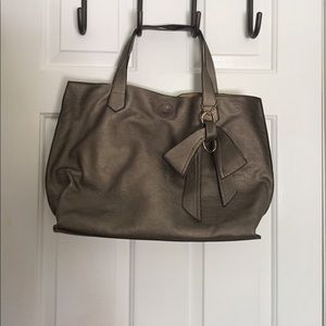 Metallic bag.