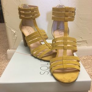 Sole Society Elise Gladiator (mustard)