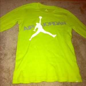 Air Jordan shirt size larger