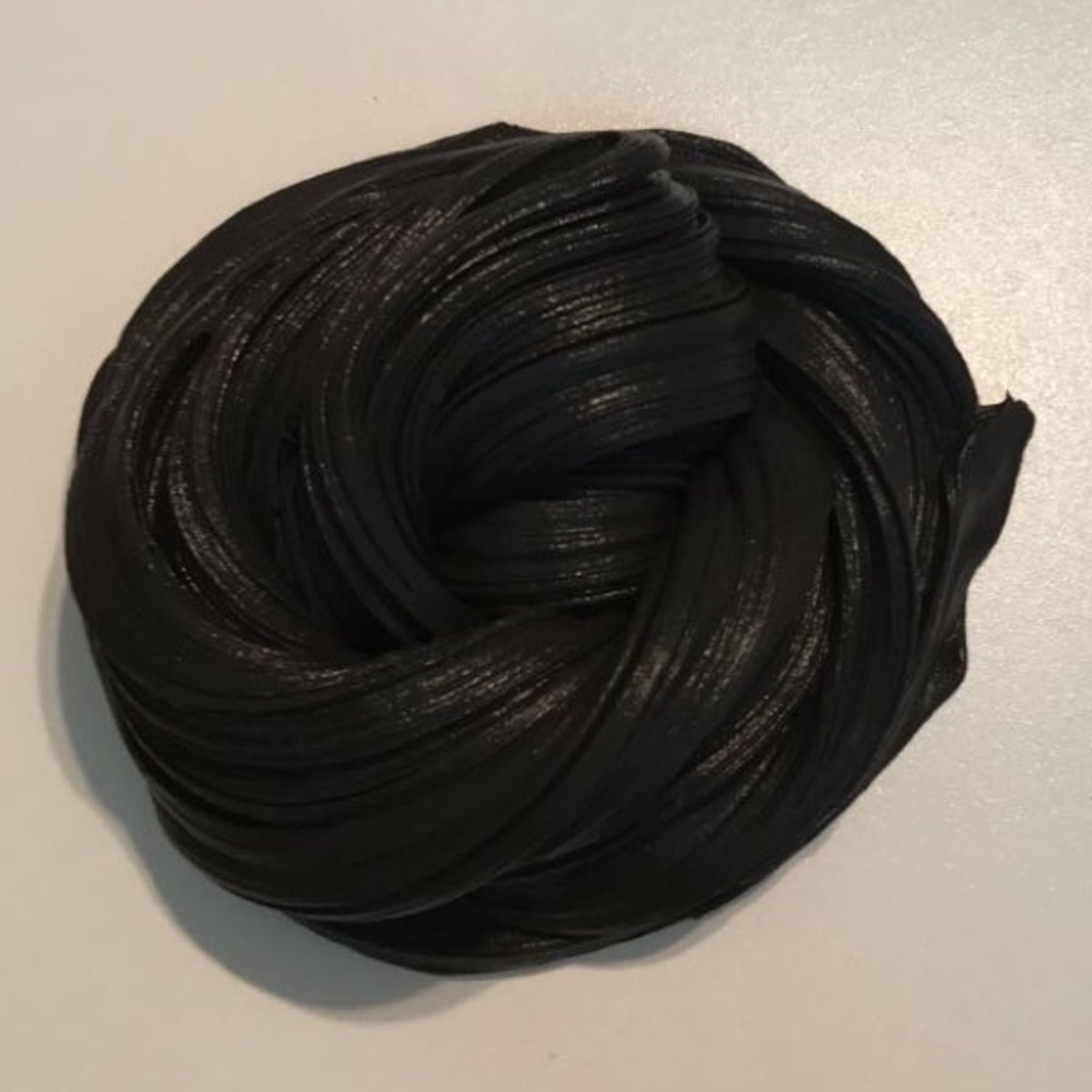 ♡ 6 oz black butter slime - matte & shiny