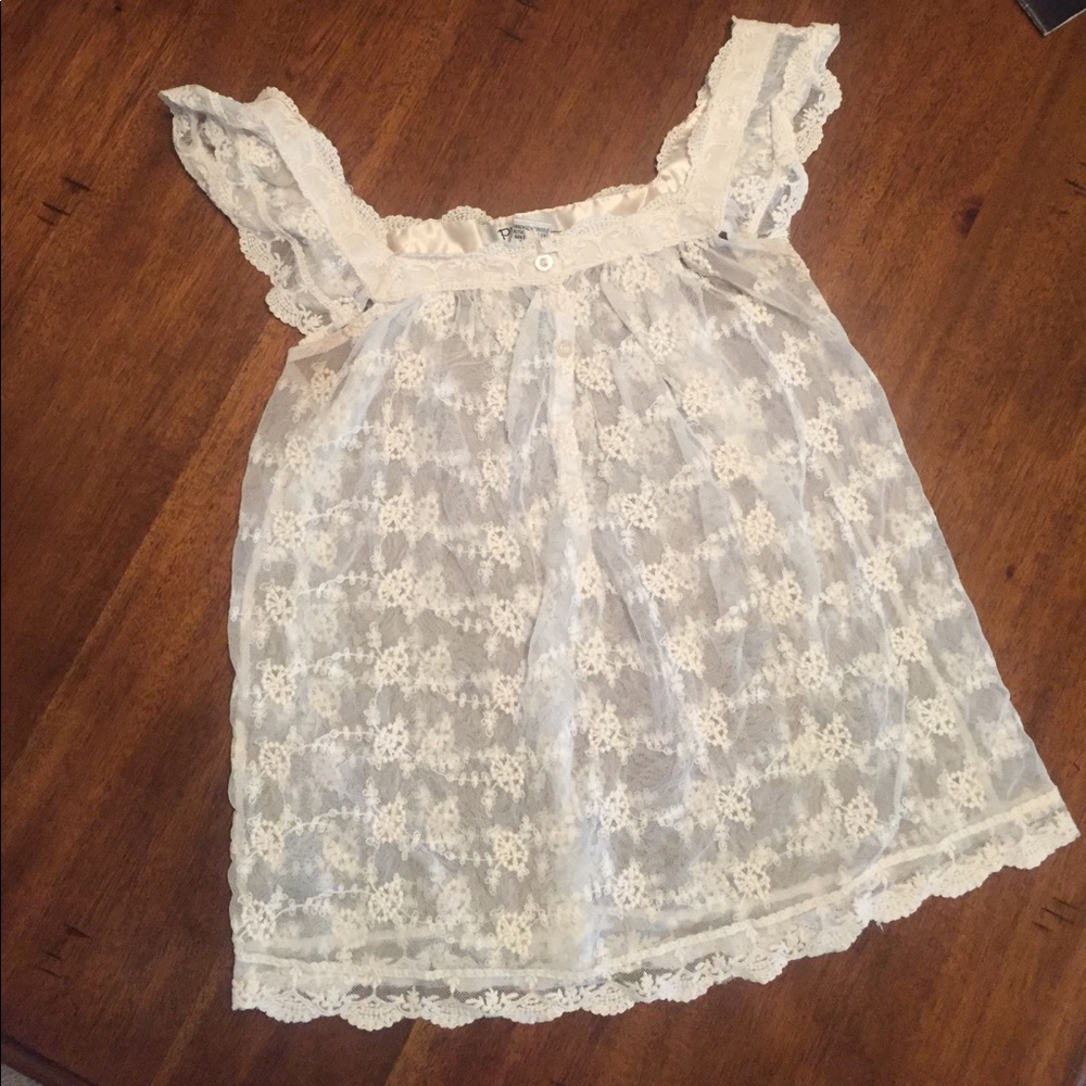 Lace overlay top