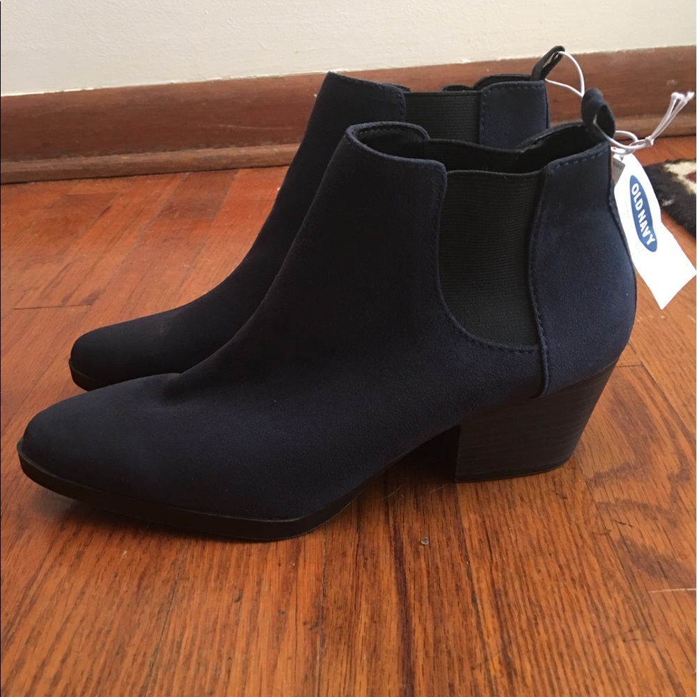 Blue Sz 8 Women's Suede Ankle Boots NWT!!