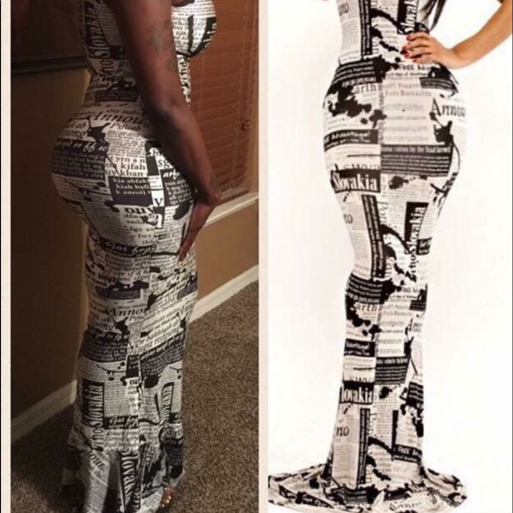 Magazine Maxi Dress