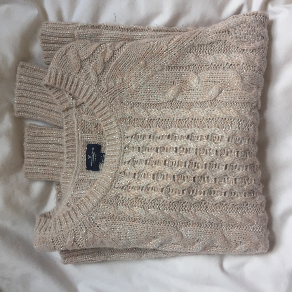blush ae sparkle sweater