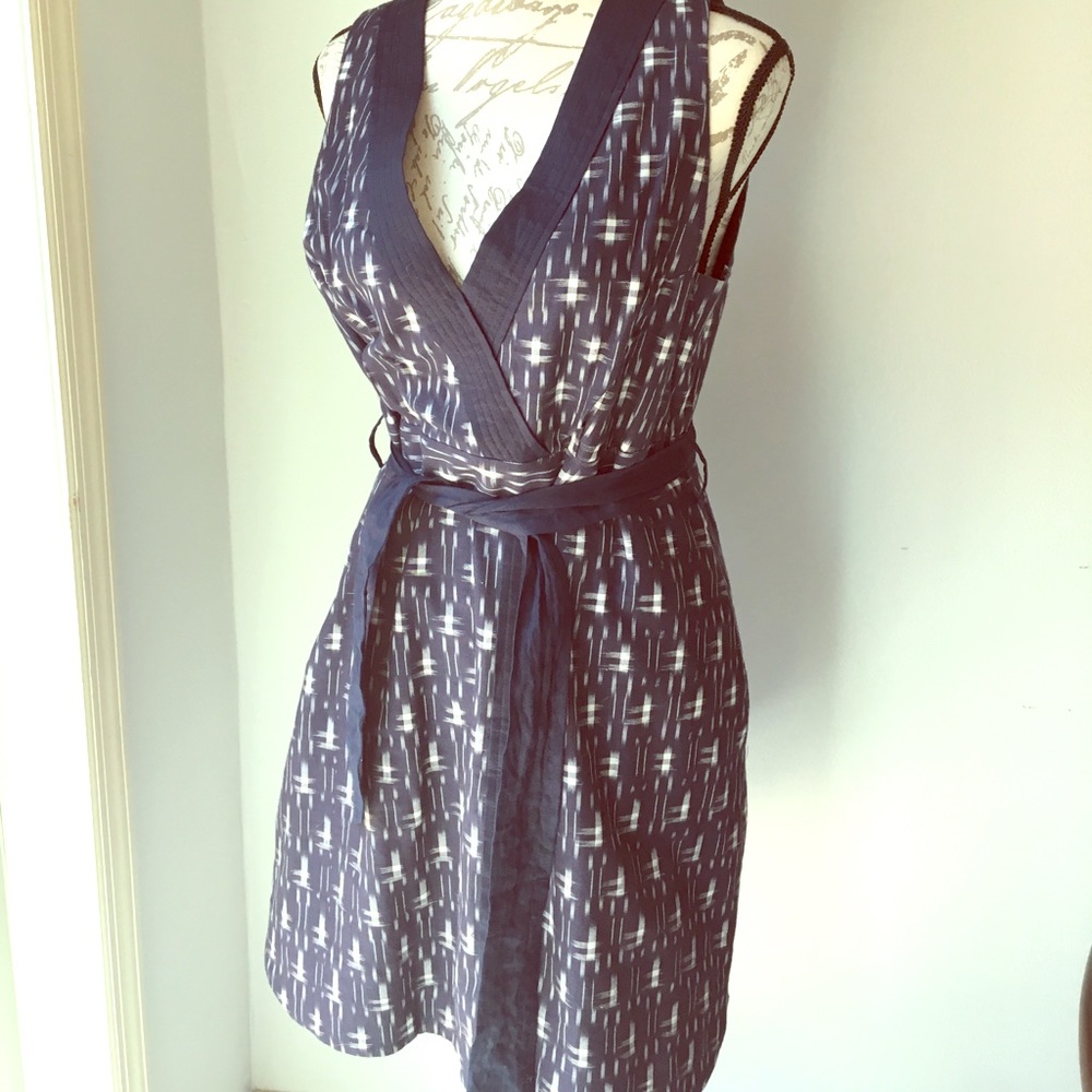 J. Crew Navy Dress with Backzip and pockets