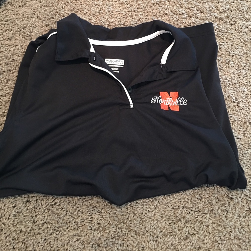 Black womens polo
