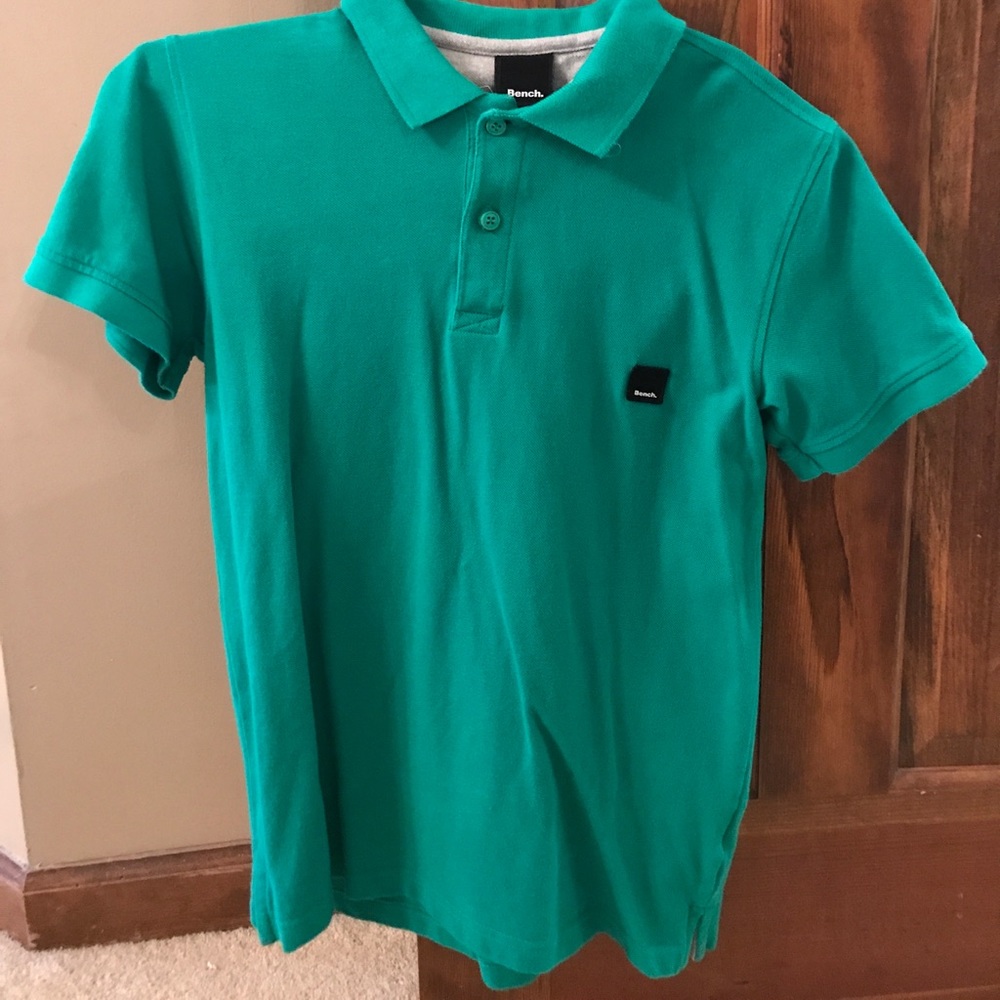Green polo shirt by Bench. S
