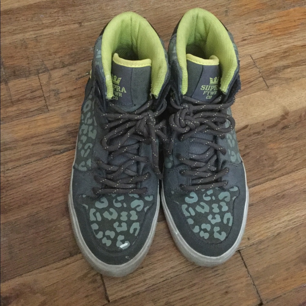 Supra Leopard Print Sneakers