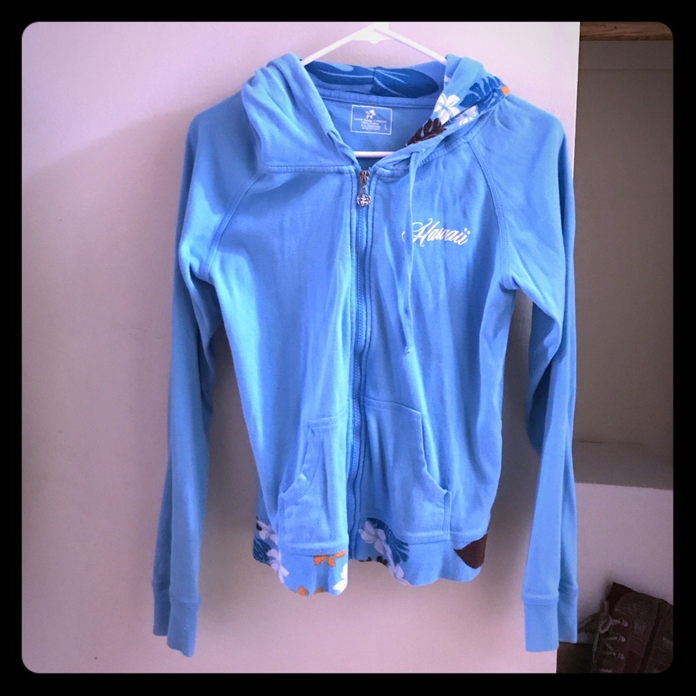 ⭐️LAST CHANCE⭐️ Hawaii Hoodie with Flower Details