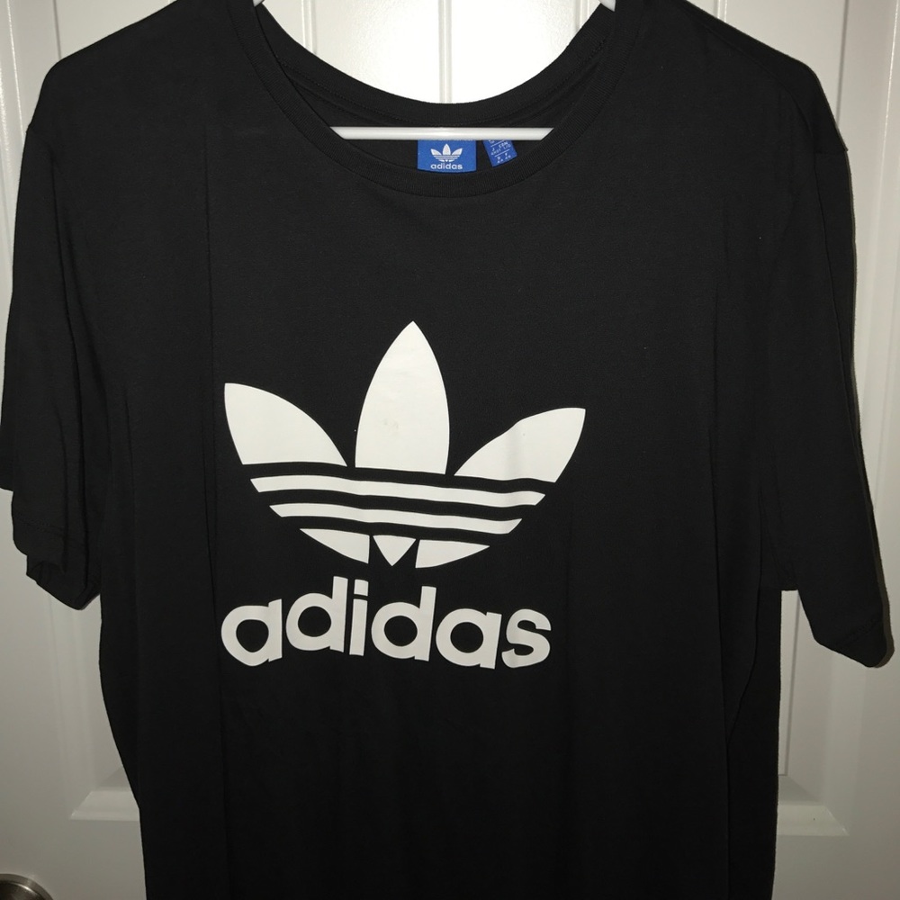 Long black adidas top