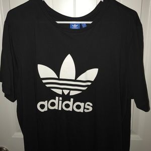 Long black adidas top