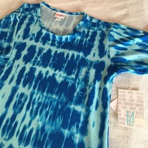 LLR Lularoe Gracie sz 14 NWT tye-dye shirt