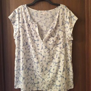 Dressy top with cap sleeves