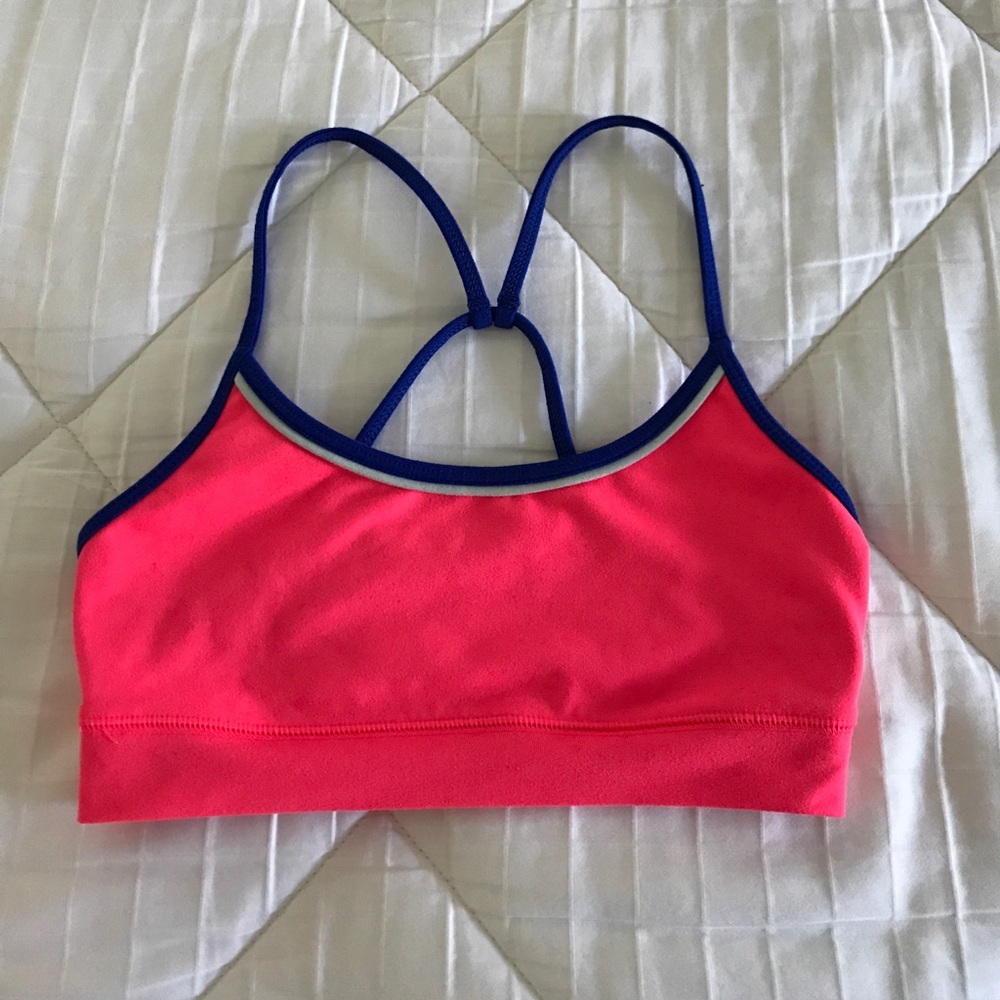 Abercrombie hot pink sports bra.