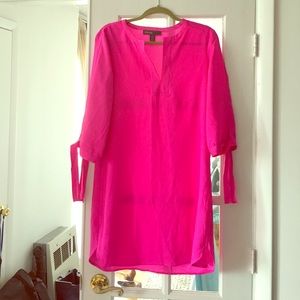 Pink shift dress