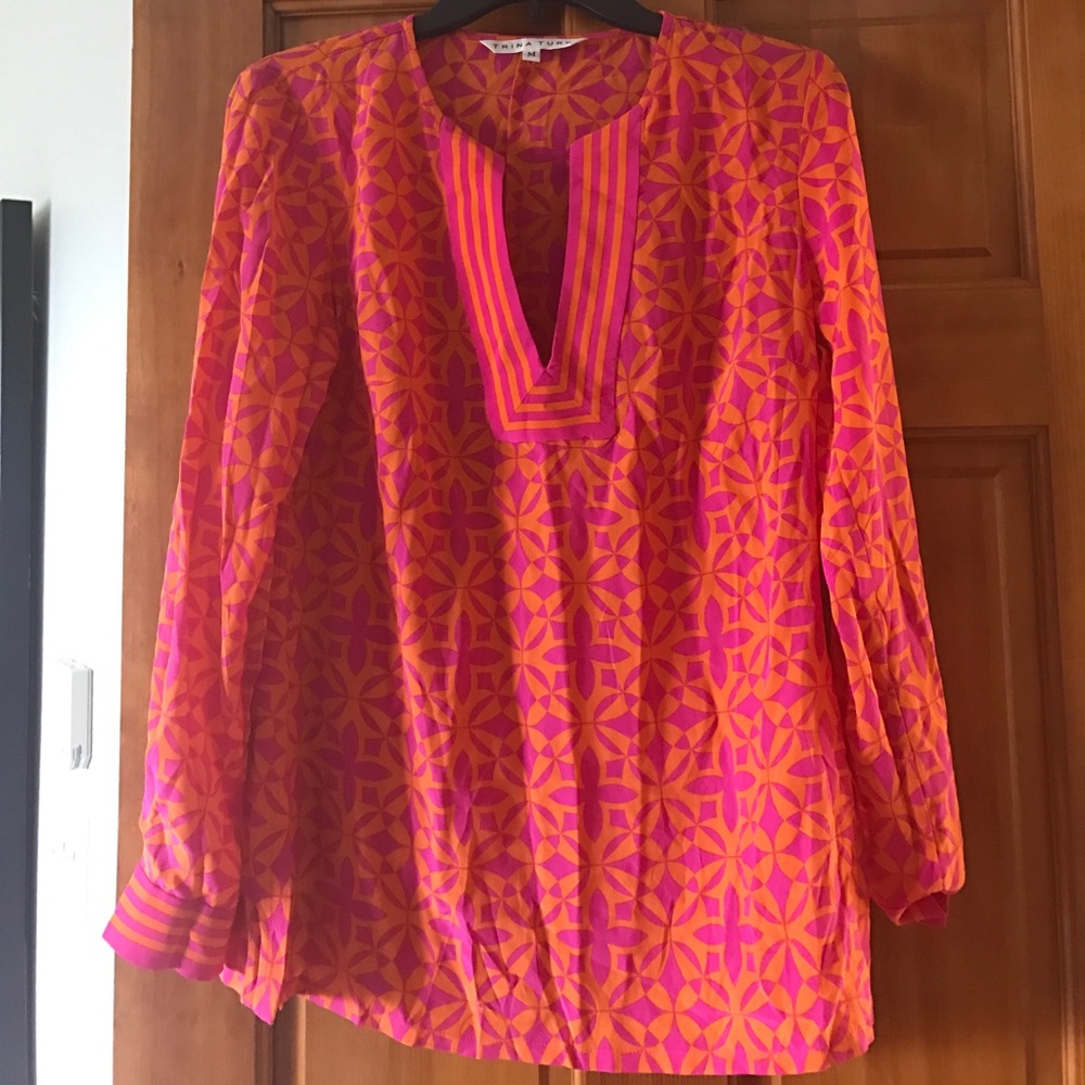 Trina Turk 100% silk top