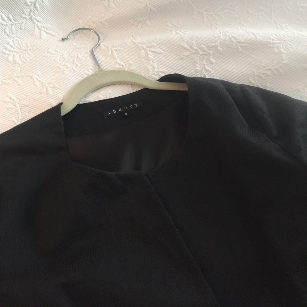 Theory jacket with waist tie belt